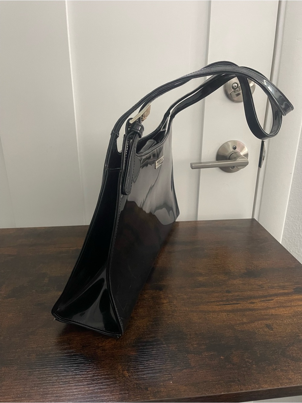 Black Patent Shoulder Bag - Unknown Brand - Picture 4 of 16